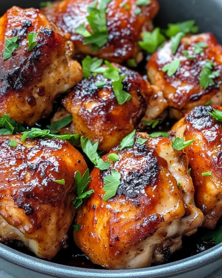 Homemade Oven-BBQ Chicken Thighs (Extra Juicy) photo