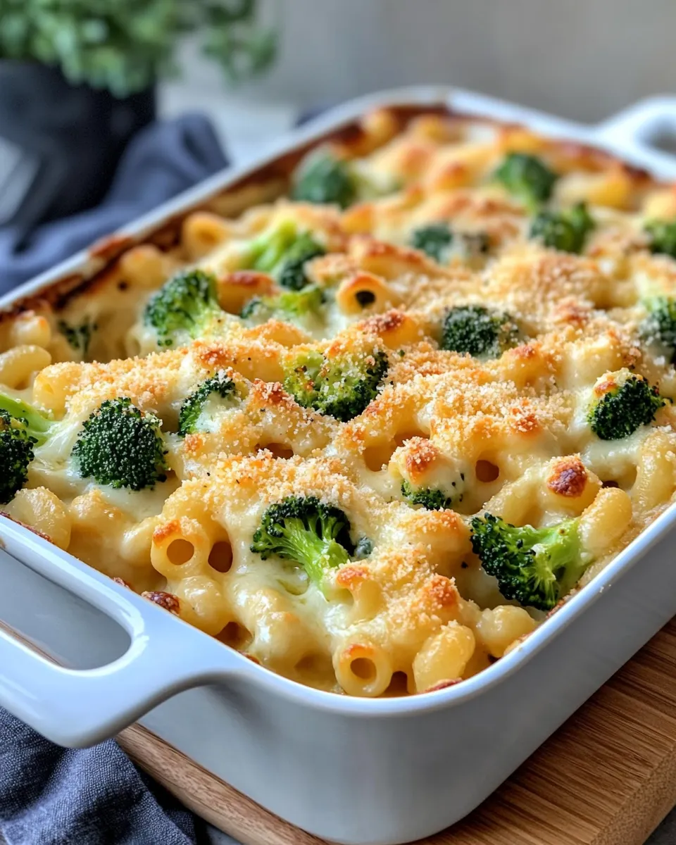 Easy Roasted Broccoli Cheddar Mac and Cheese recipe photo