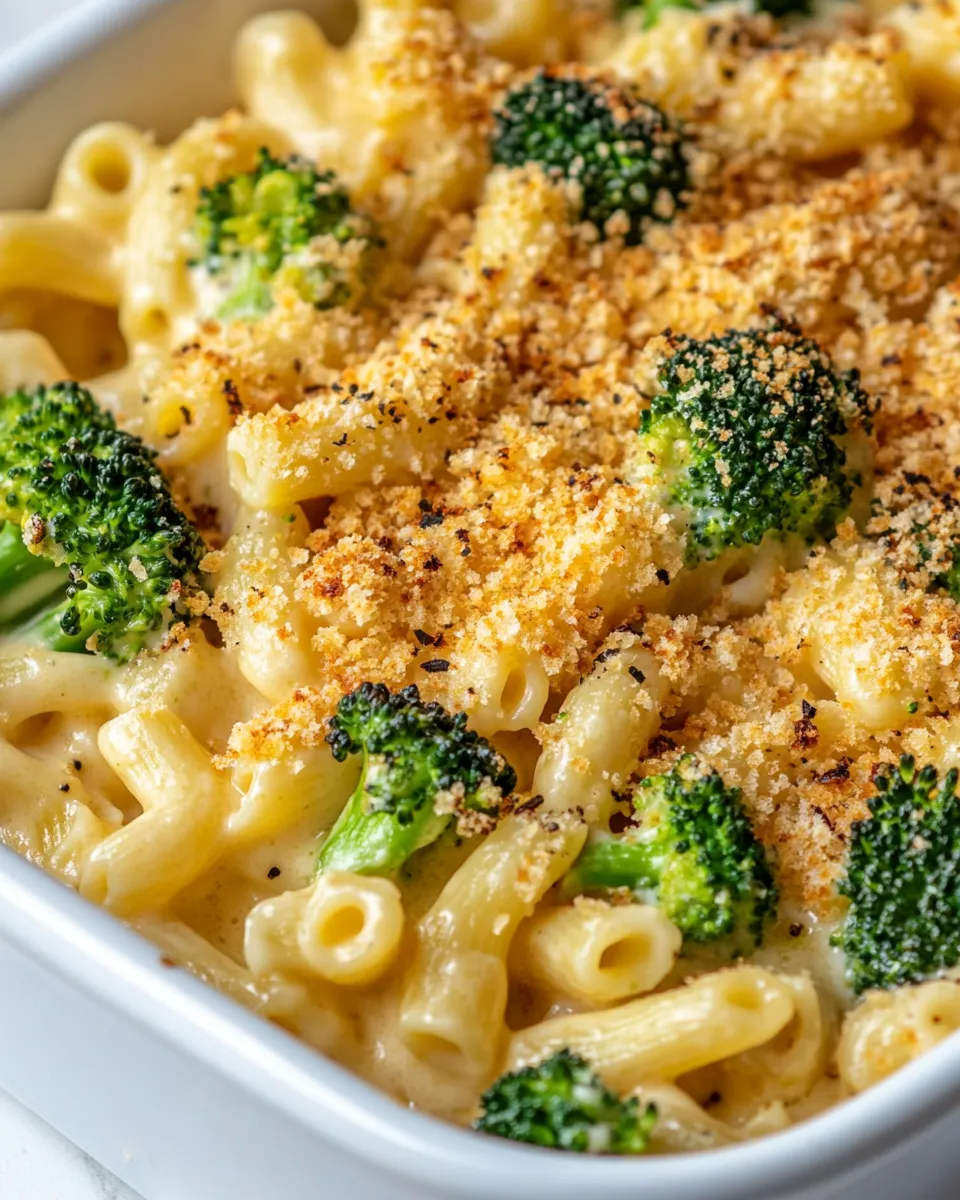 Delicious Roasted Broccoli Cheddar Mac and Cheese dish photo