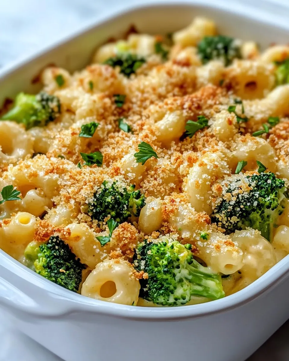 Classic Roasted Broccoli Cheddar Macaroni recipe image