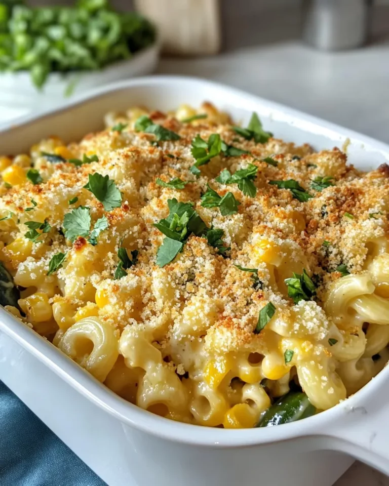 Homemade Roasted Corn & Poblano Mac and Cheese recipe photo
