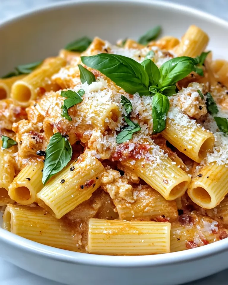 Homemade Roasted Pepper Vodka Rigatoni recipe photo