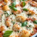 Homemade Roasted Red Pepper Gnocchi Bake recipe photo