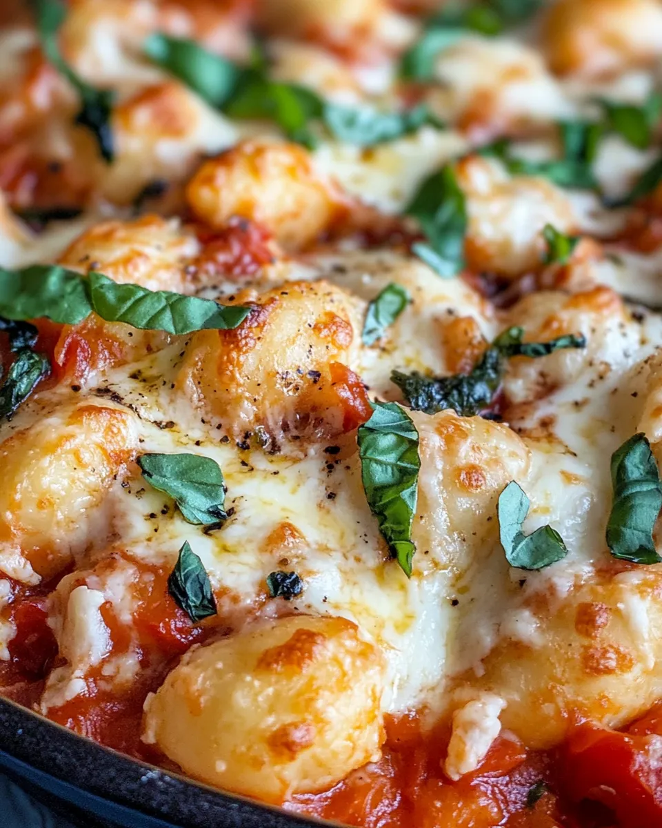 Classic Roasted Red Pepper Gnocchi Bake dish photo