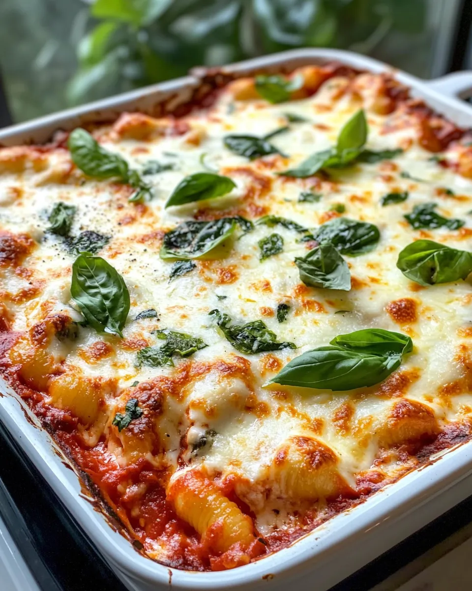 Easy Roasted Red Pepper Gnocchi Bake food shot