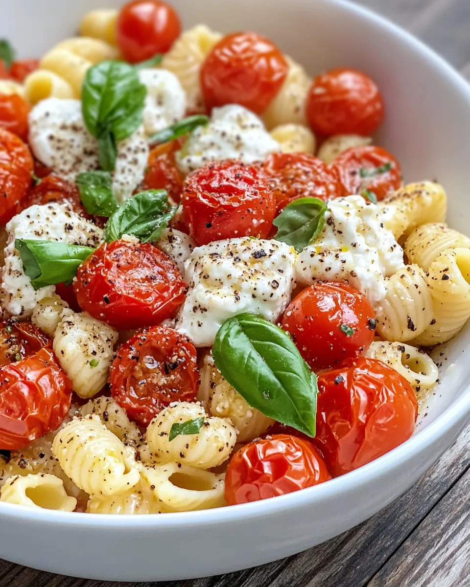 Delicious Roasted Tomato Burrata Cavatappi image