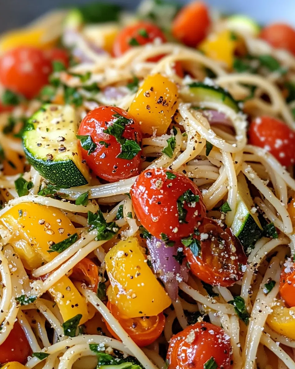Delicious Roasted Vegetable Primavera Linguine picture