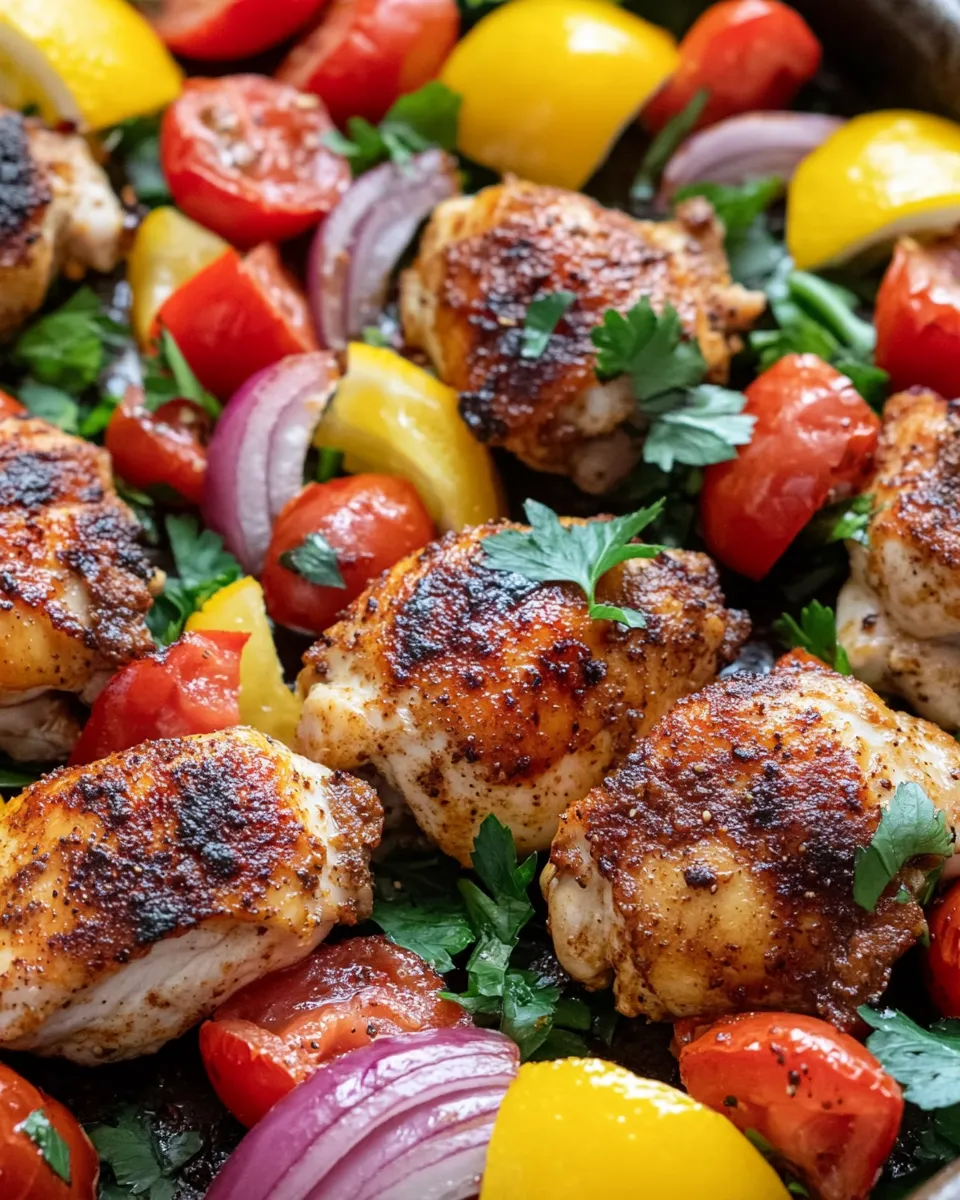 Healthy Sheet-Pan Chicken Shawarma Bowls dish photo