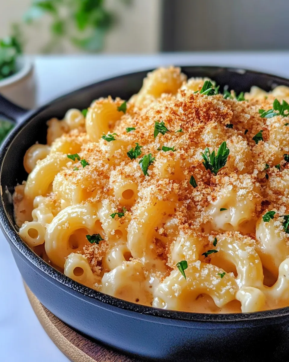 Homemade Skillet Baked Mac and Cheese (Extra-Crispy Top) photo