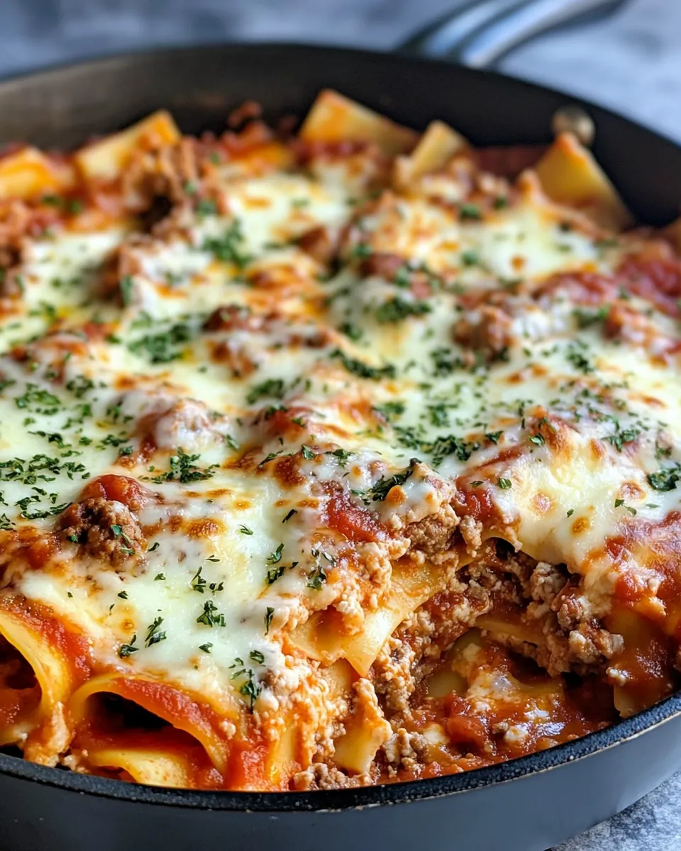 Classic Skillet Lasagna (No-Boil Noodles) dish photo