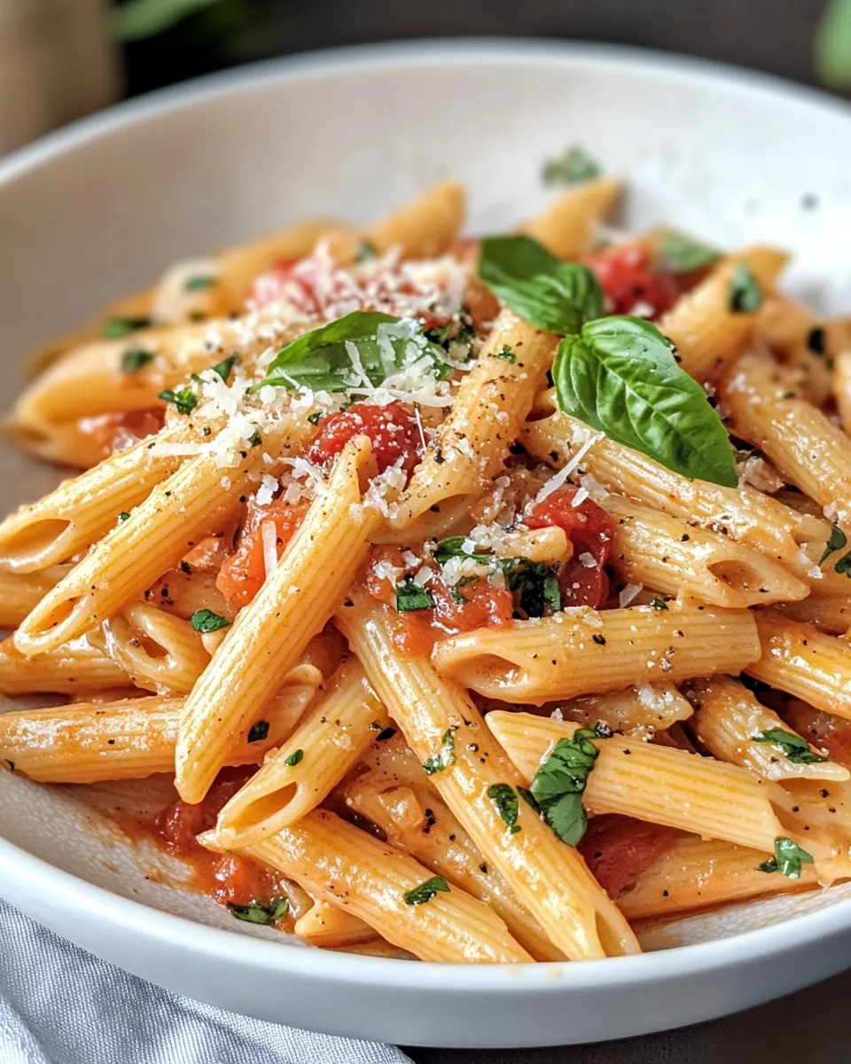 Delicious Spicy Calabrian Chili Vodka Penne dish photo