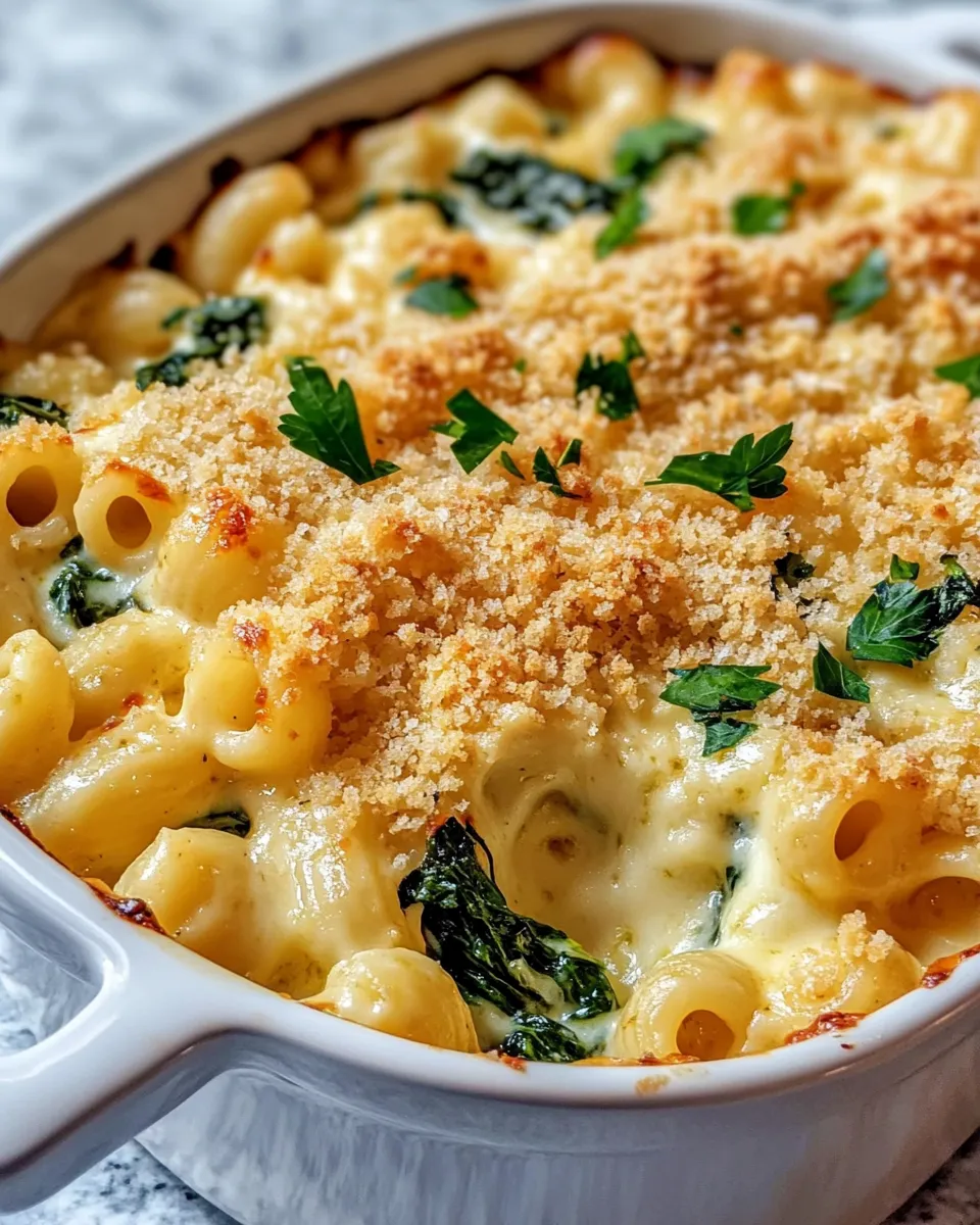 Homemade Spinach-Artichoke Mac and Cheese Bake photo