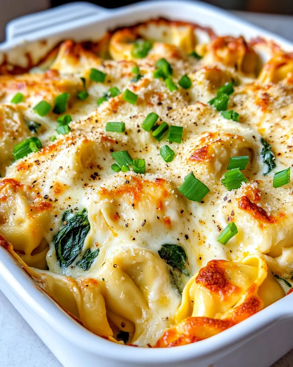 Homemade Spinach-Artichoke Tortellini Bake recipe photo