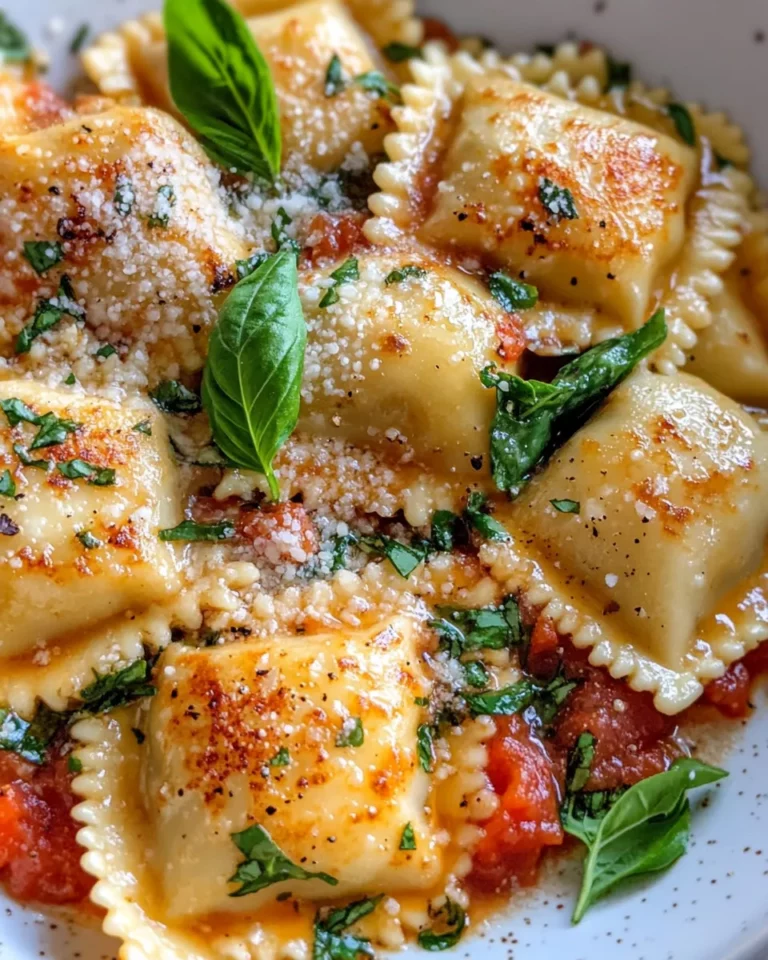 Homemade Spinach Ricotta Ravioli with Blush Sauce photo