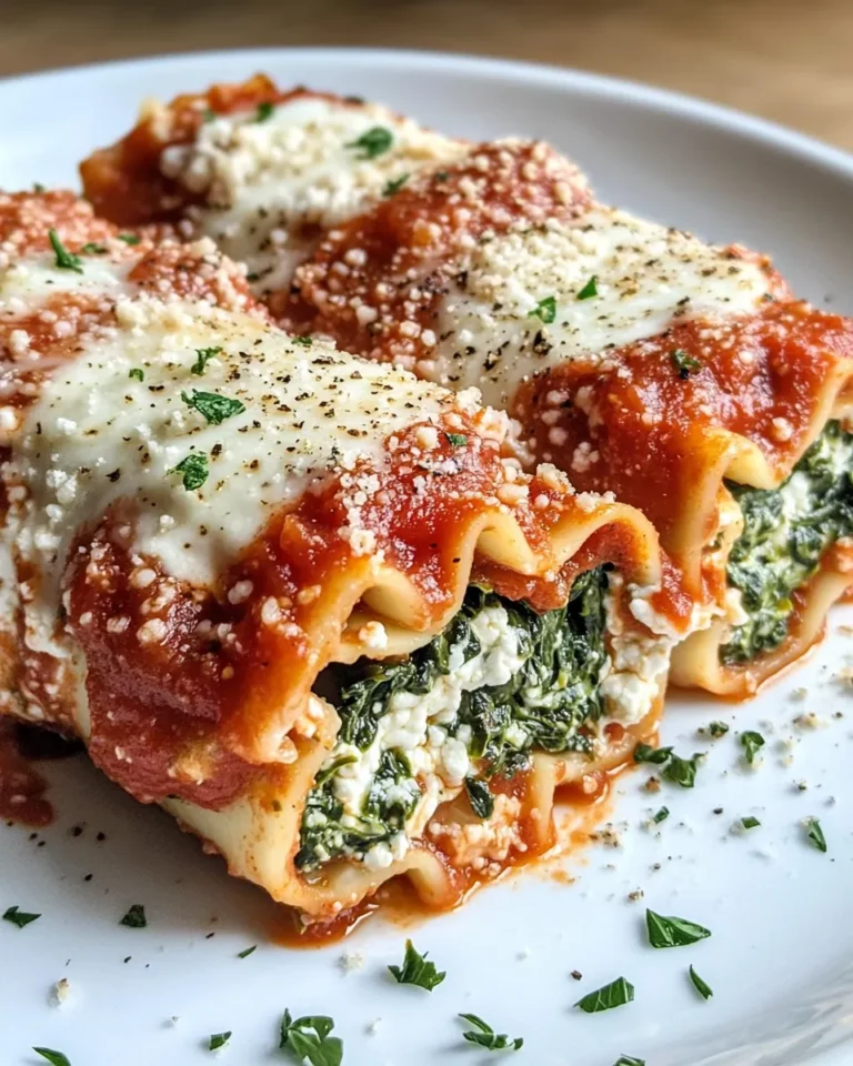 Homemade Spinach & Ricotta Lasagna Roll-Ups recipe photo