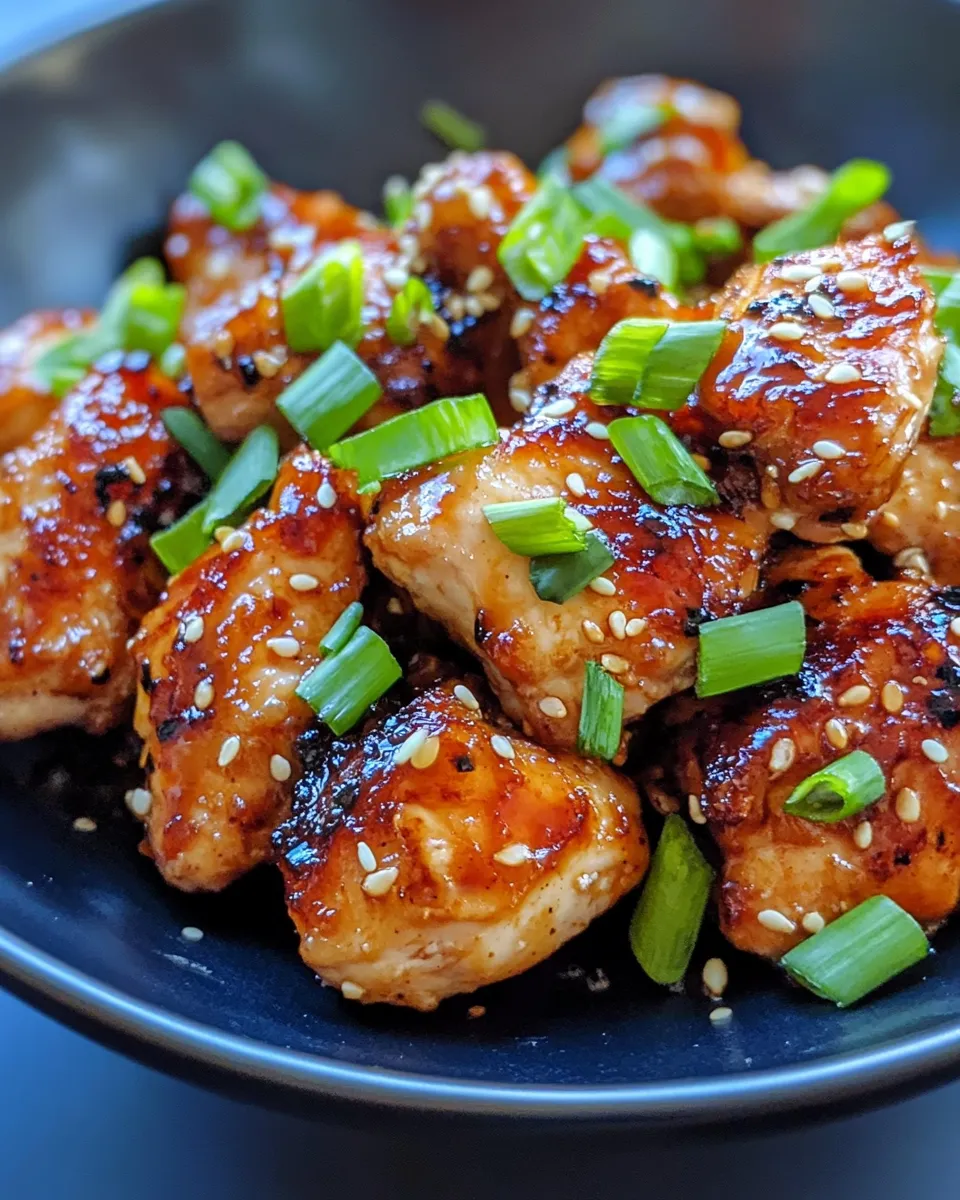 Homemade Sticky Ginger-Soy Chicken Bites (20 Minutes) recipe photo