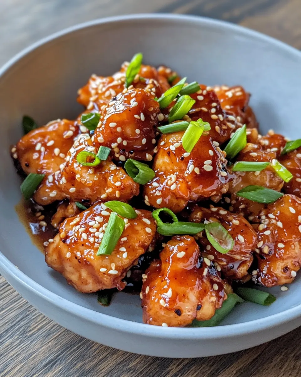 Easy Sticky Orange Chicken (Better-Than-Takeout) food shot
