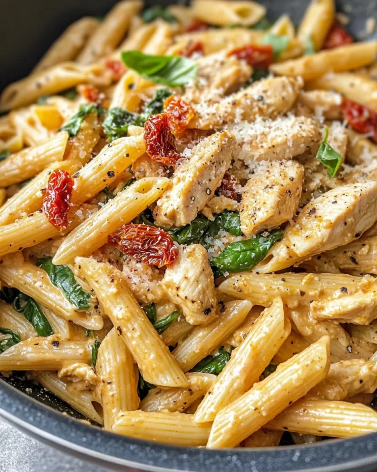 Homemade Sun-Dried Tomato Tuscan Chicken Penne photo