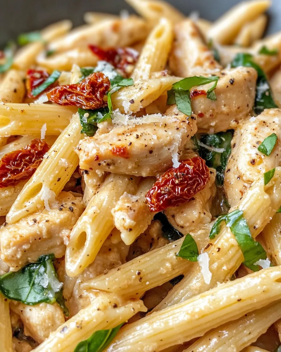 Classic Sun-Dried Tomato Tuscan Chicken Penne image