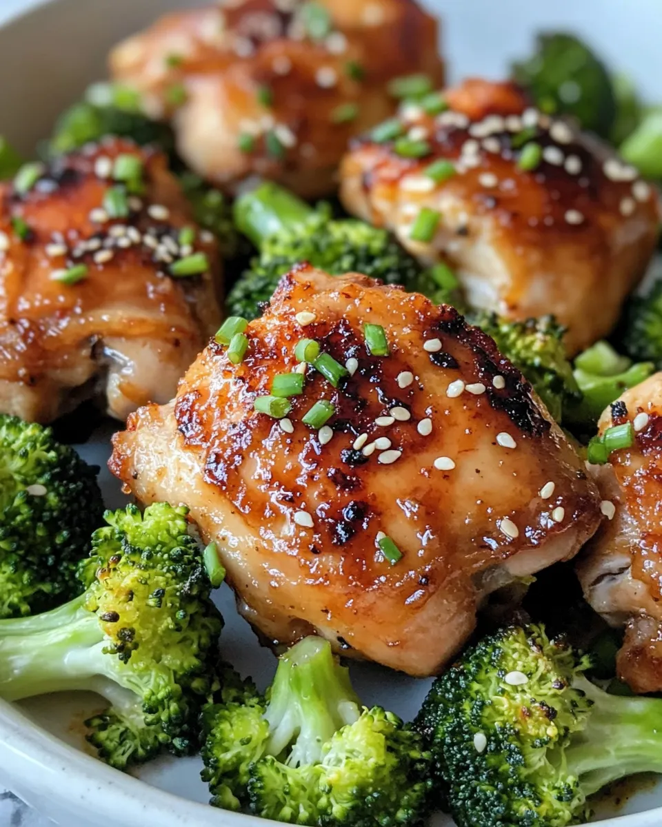 Classic Sweet-Chili Chicken with Roasted Broccoli dish photo