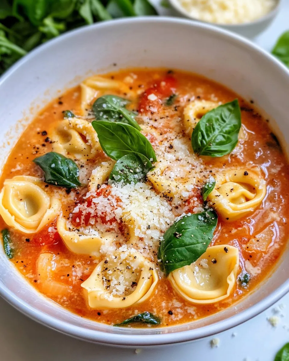 Classic Tomato-Basil Tortellini Soup (30 Minutes) dish photo