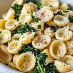 Homemade Tuscan Kale and White Bean Orecchiette recipe photo
