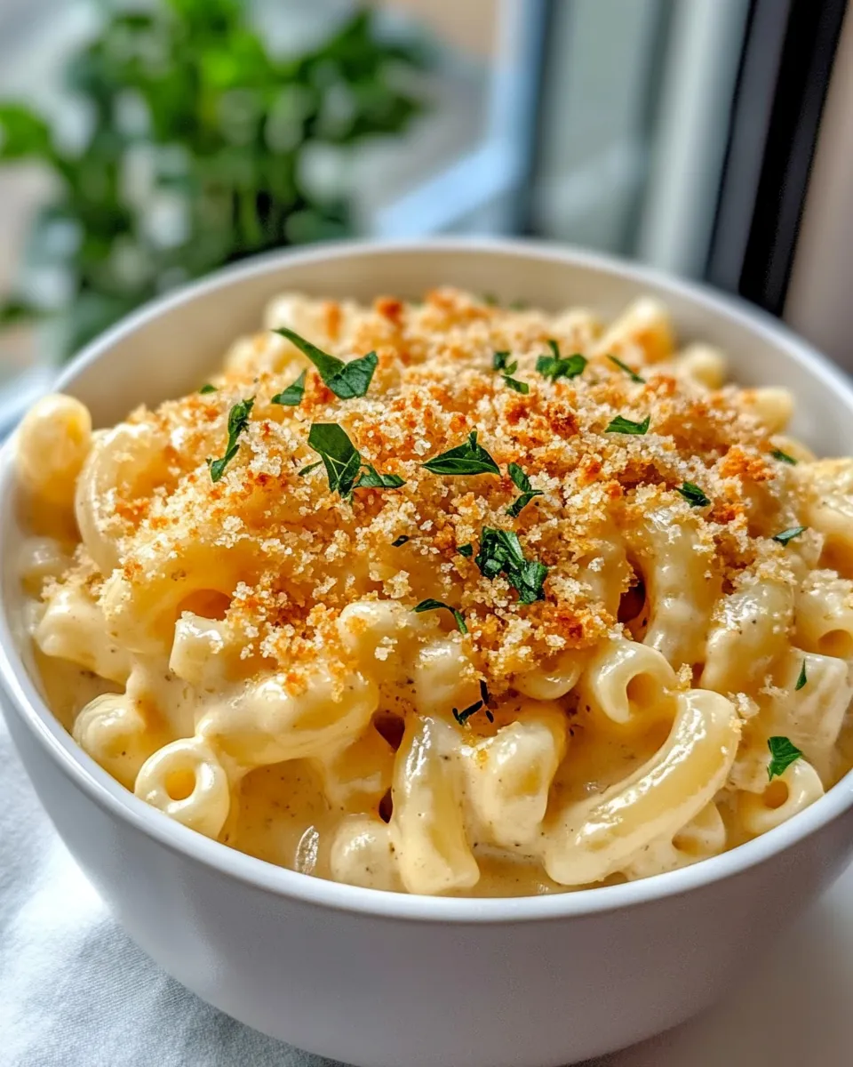 Delicious White Cheddar Mac with Toasted Breadcrumbs dish photo
