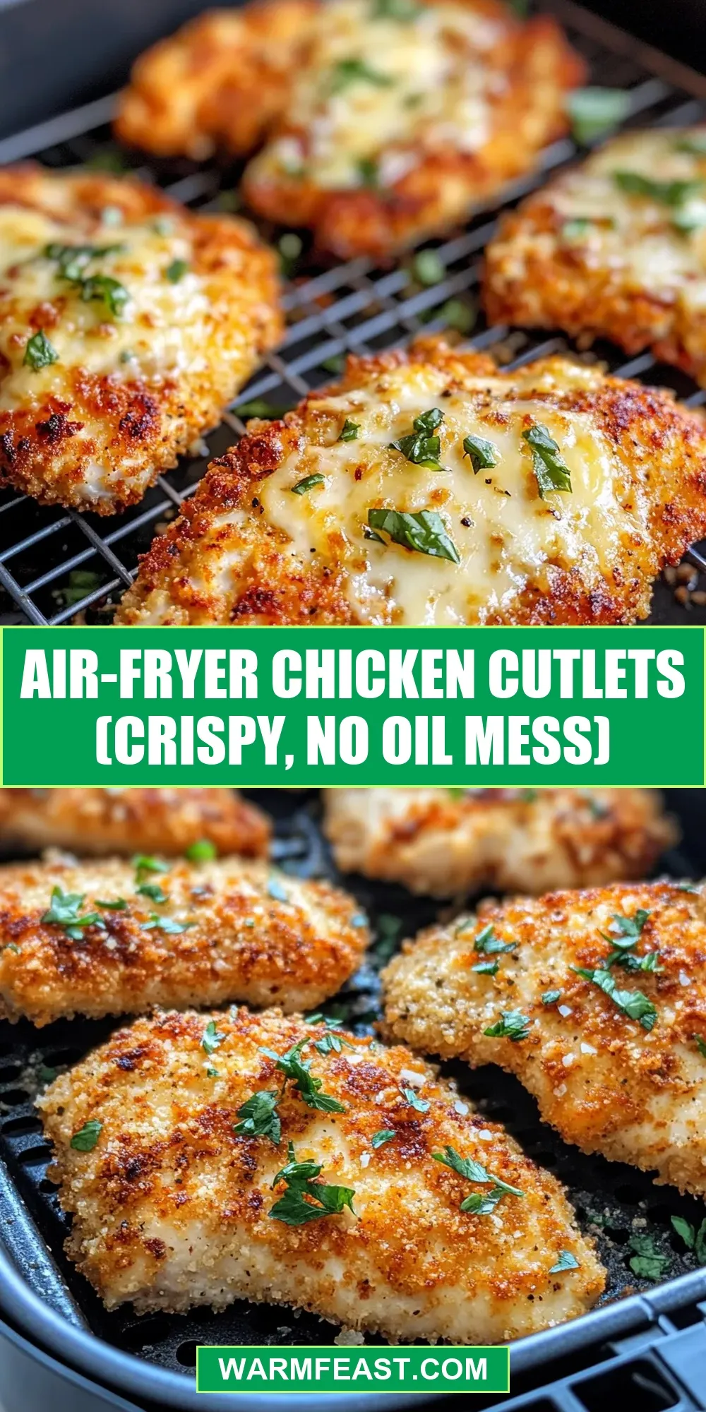 The Best Air-Fryer Chicken Cutlets (Crispy, No Oil Mess) Ever