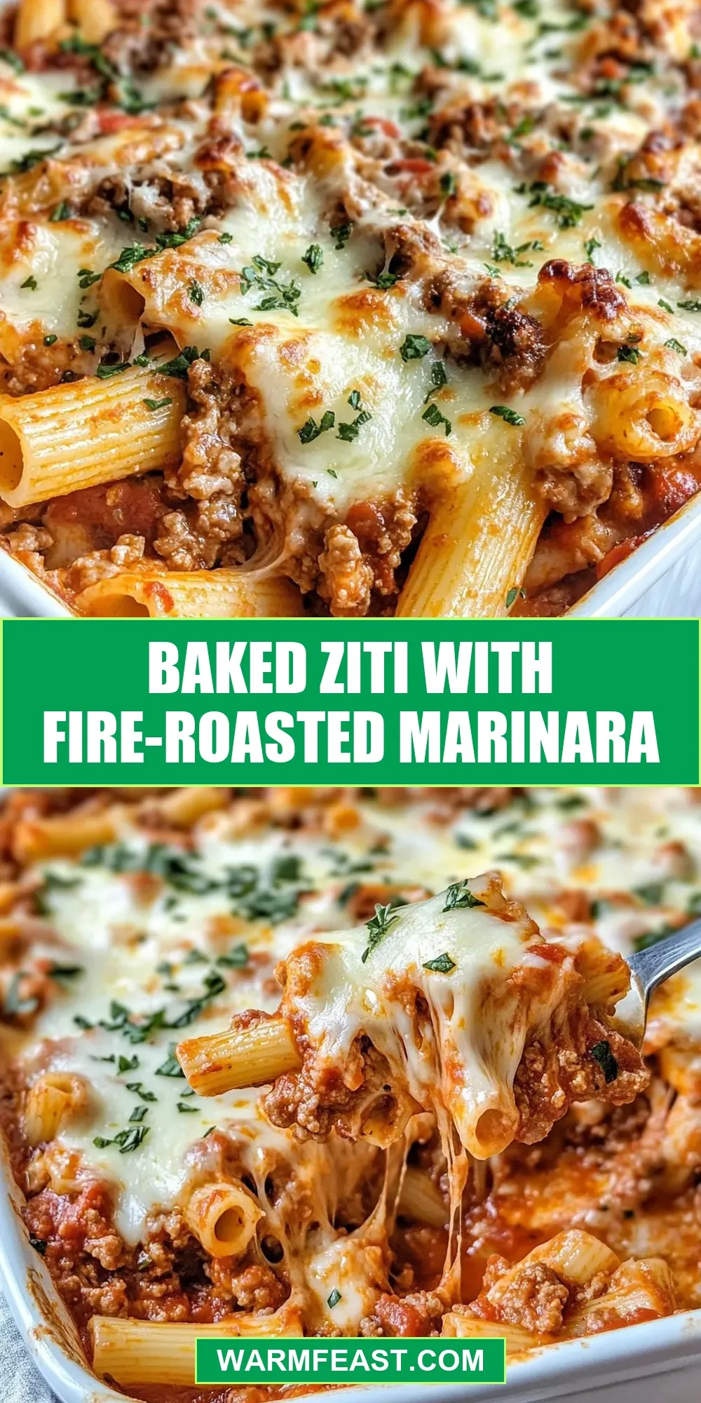 Baked Ziti With Fire-Roasted Marinara (Perfect & Delicious)