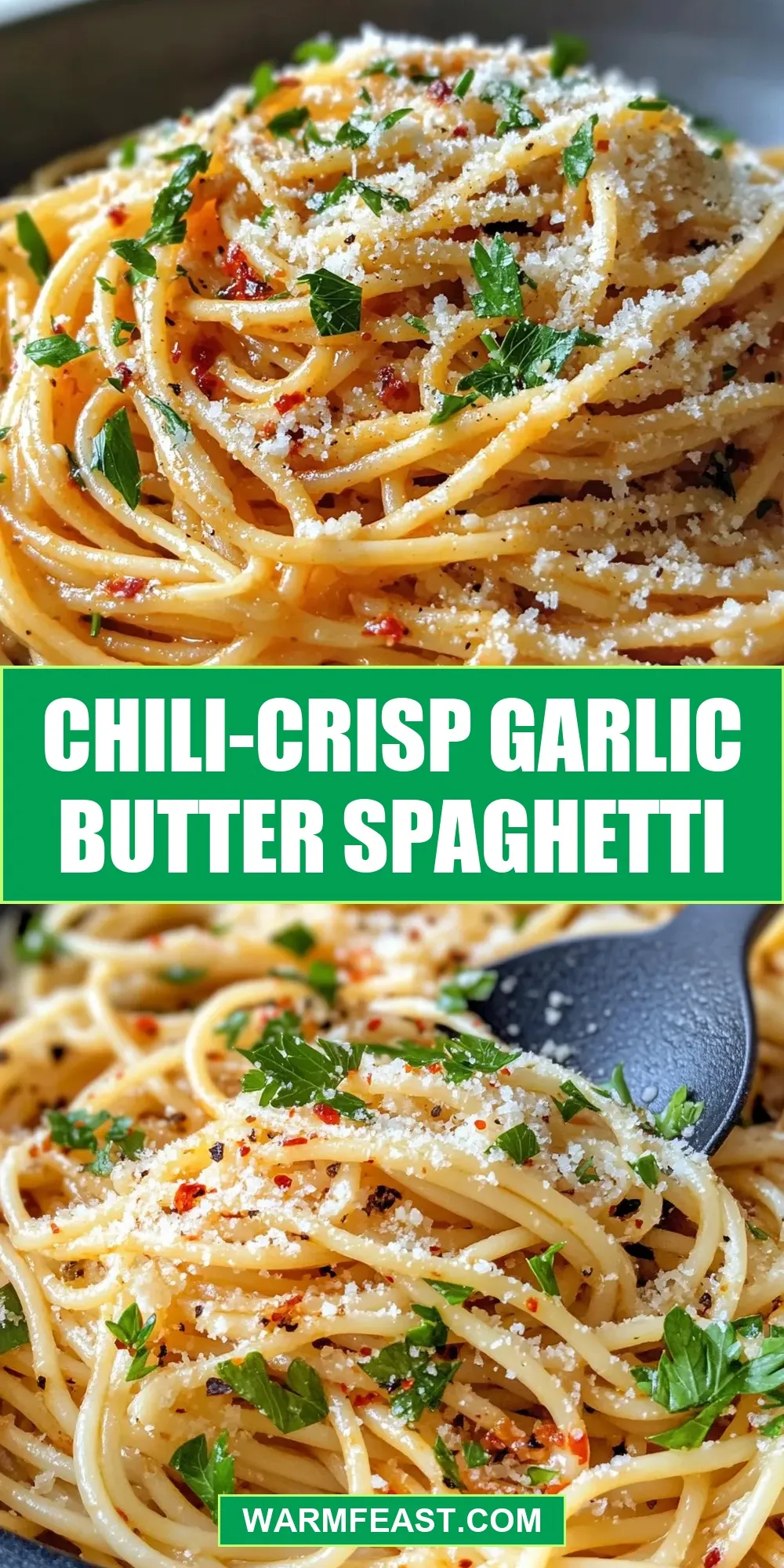 Chili-Crisp Garlic Butter Spaghetti Recipe