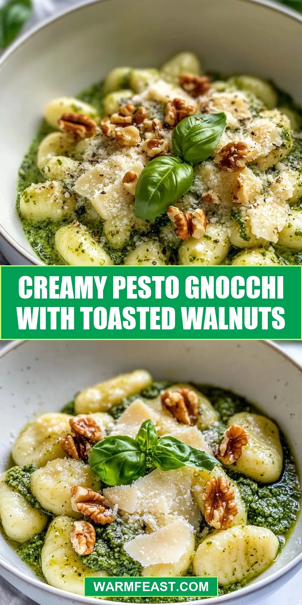 Creamy Pesto Gnocchi With Toasted Walnuts (Perfect & Delicious)