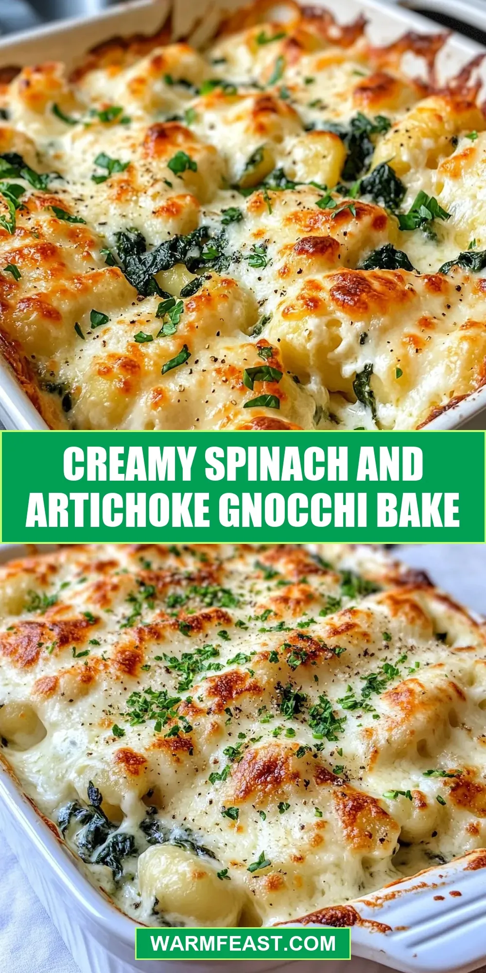Creamy Spinach And Artichoke Gnocchi Bake Recipe