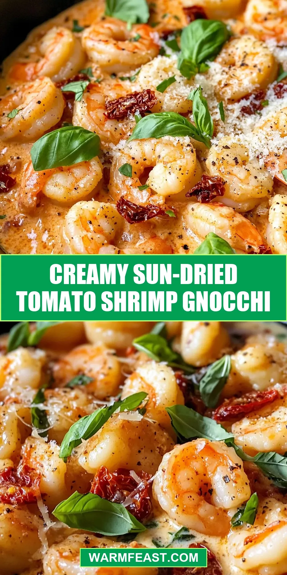 Savory Creamy Sun-Dried Tomato Shrimp Gnocchi