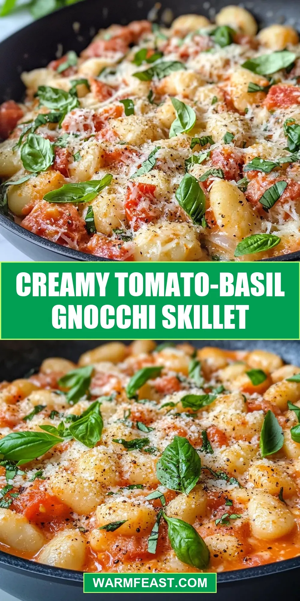 The Best Creamy Tomato-Basil Gnocchi Skillet Ever