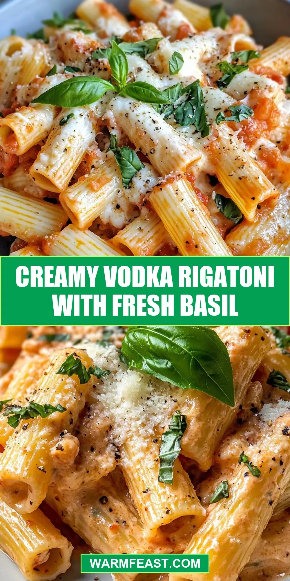 How To Make Easy Creamy Vodka Rigatoni With Fresh Basil