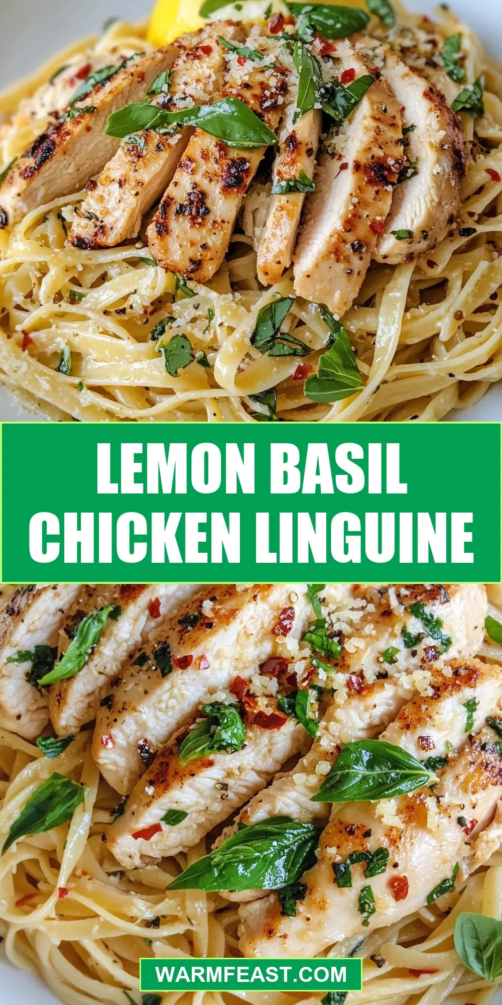 How To Make Creamy Lemon Basil Chicken Linguine