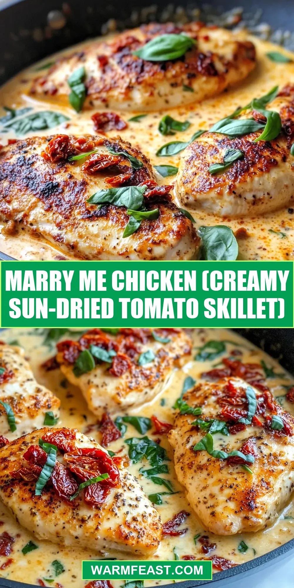 The Best Marry Me Chicken (Creamy Sun-Dried Tomato Skillet) Ever