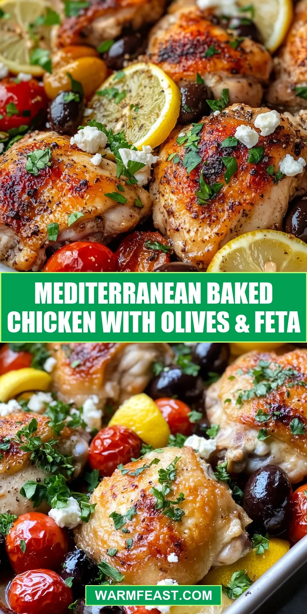 Mediterranean Baked Chicken With Olives & Feta Recipe