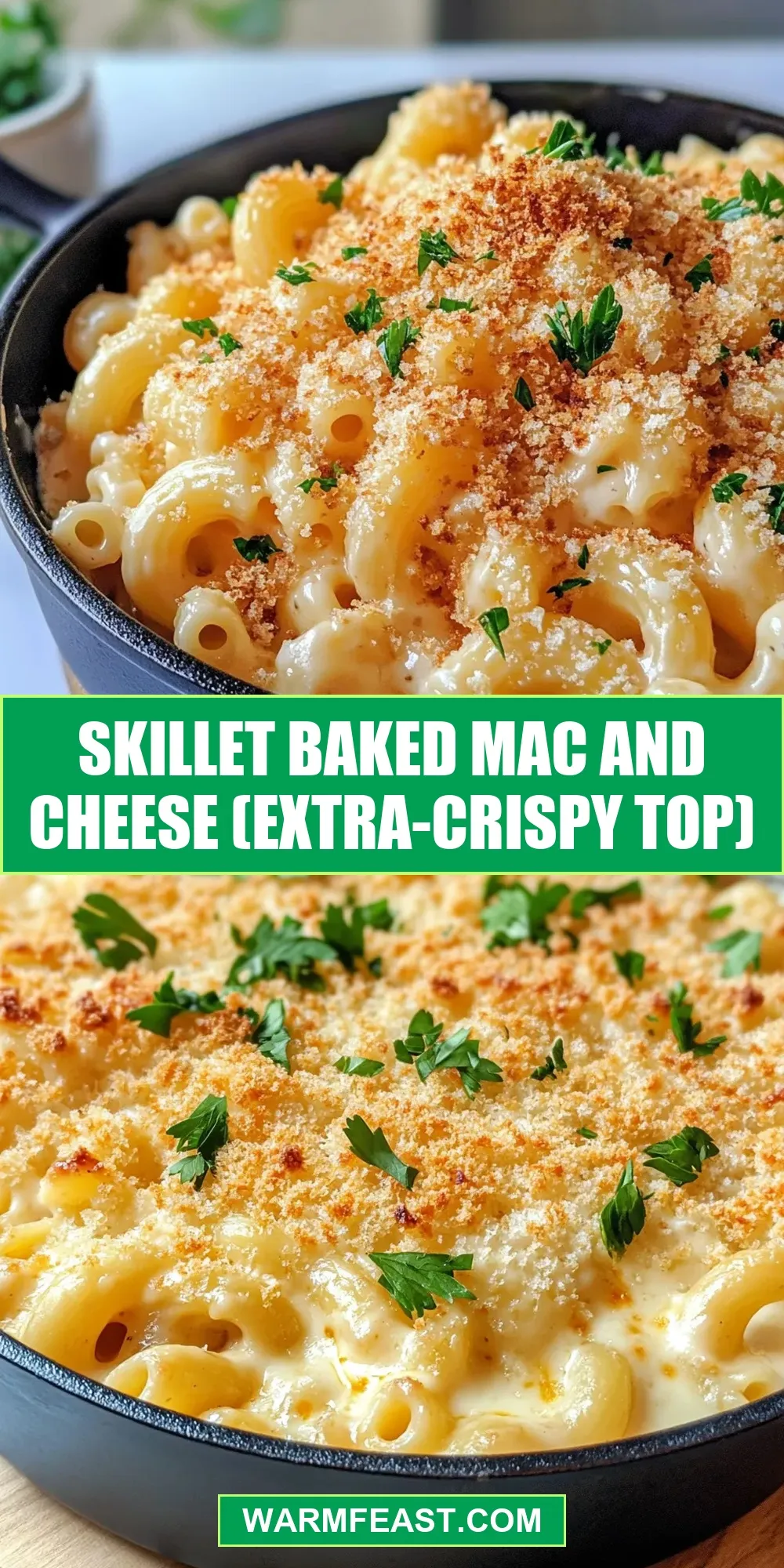 Quick Skillet Baked Mac And Cheese (Extra-Crispy Top)