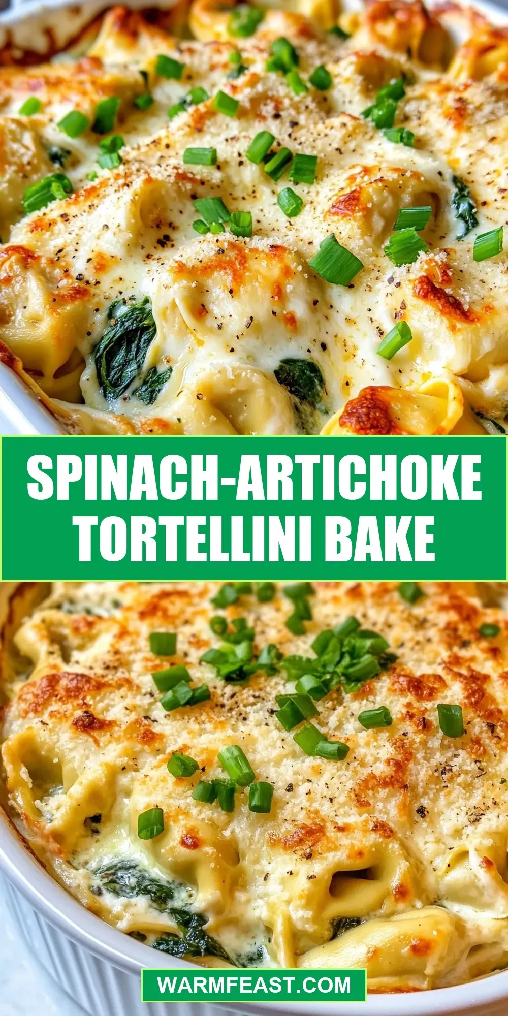 Spinach-Artichoke Tortellini Bake Recipe