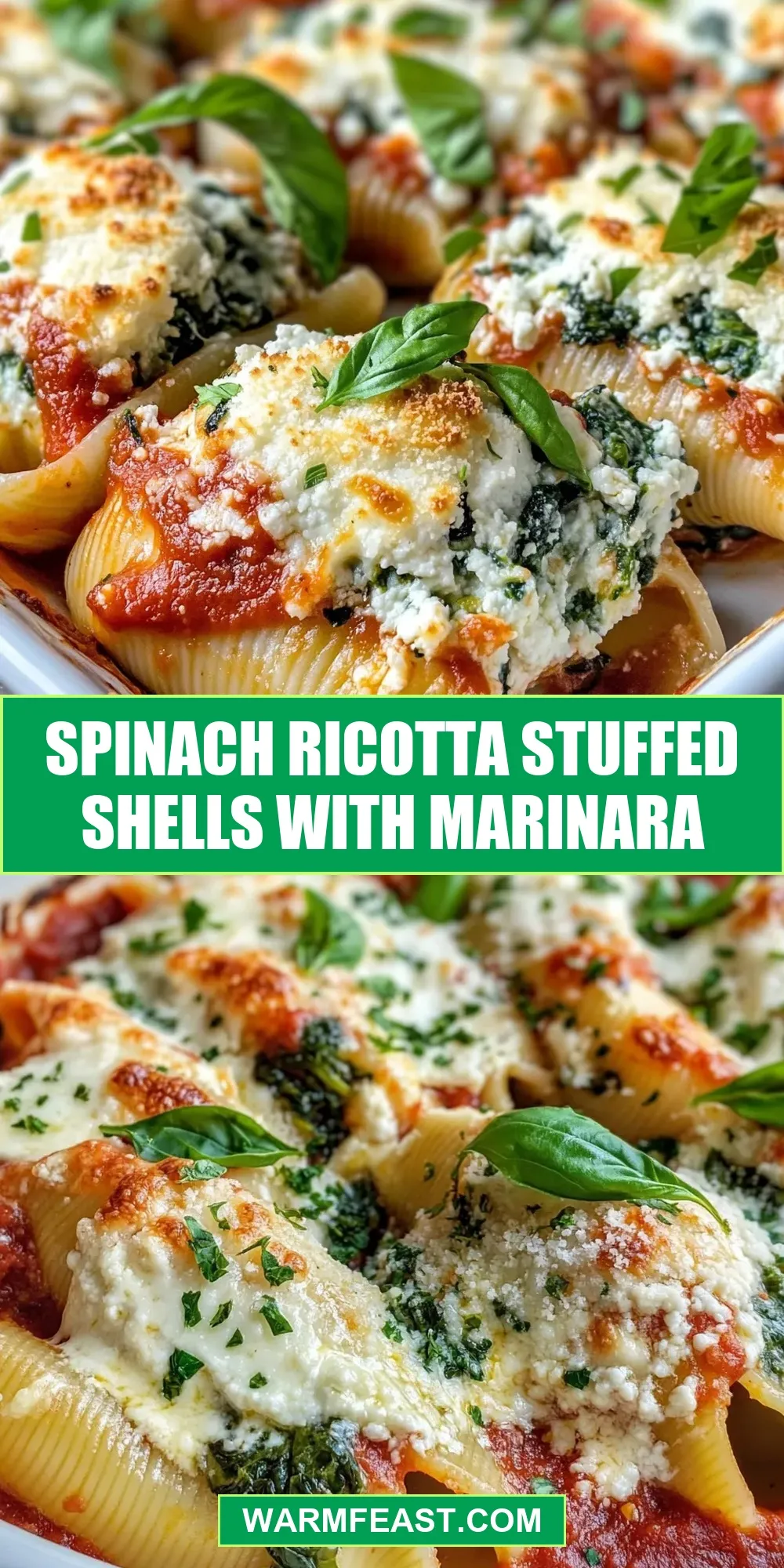 How To Make The Best Spinach Ricotta Stuffed Shells With Marinara