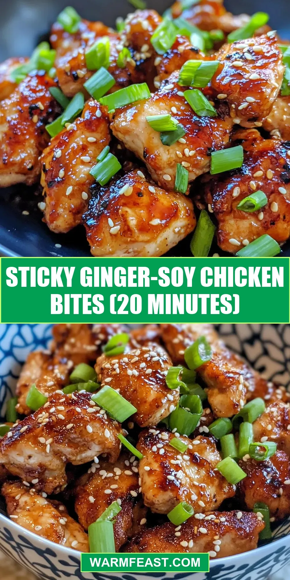 How To Make Easy Sticky Ginger-Soy Chicken Bites (20 Minutes)