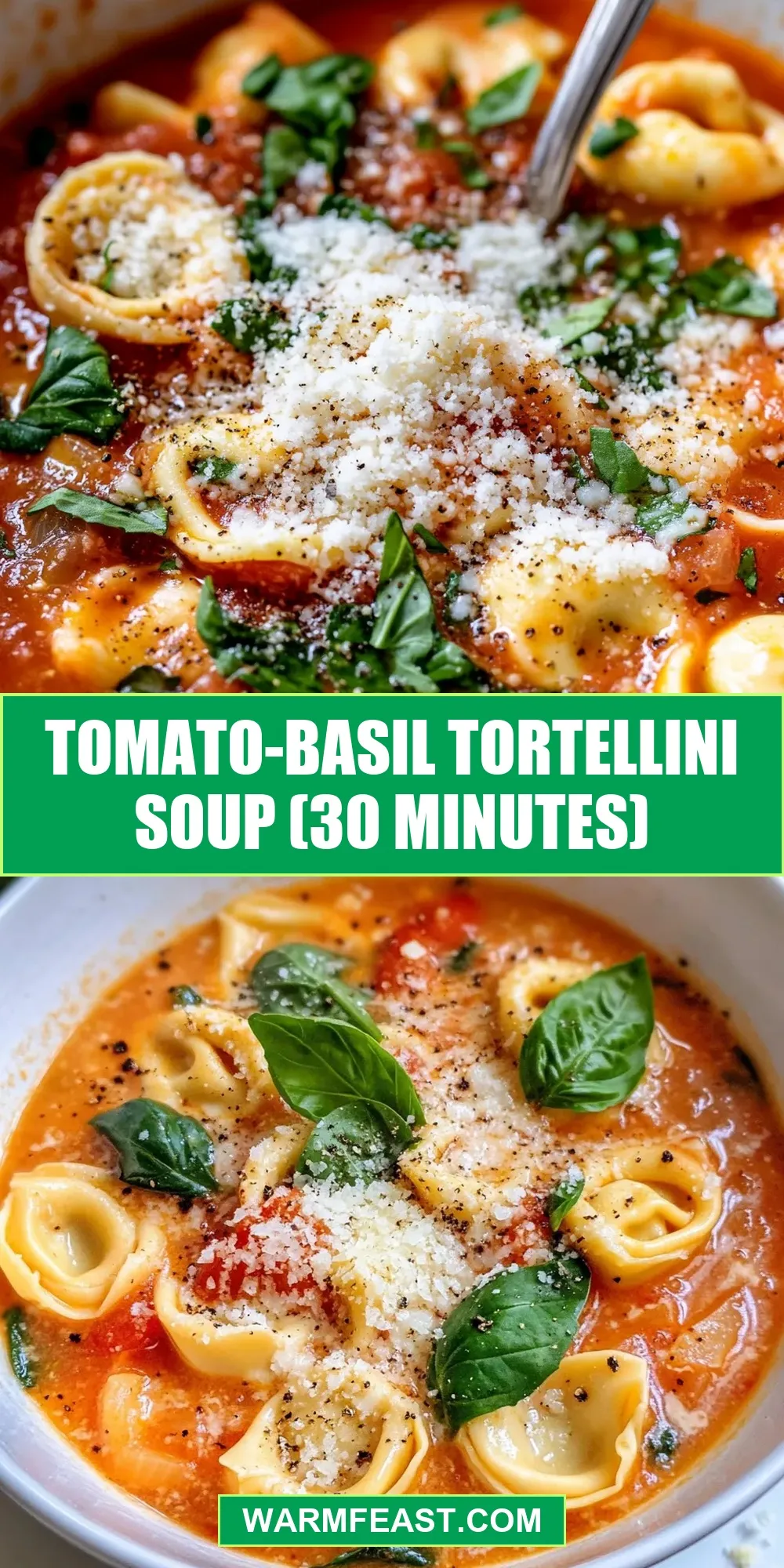 Tomato-Basil Tortellini Soup (30 Minutes) (Easy & Delicious)