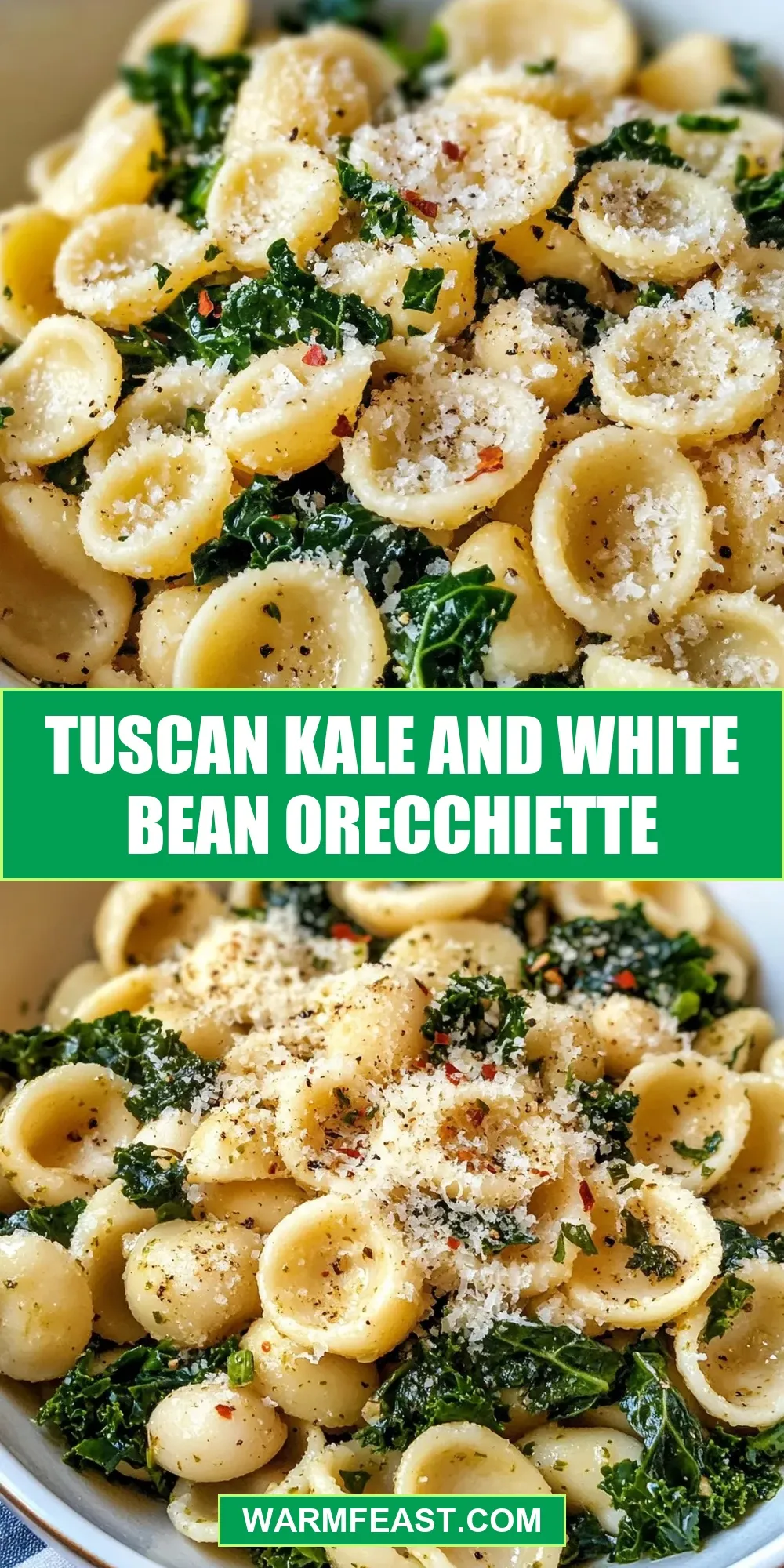 Tuscan Kale And White Bean Orecchiette (Perfect & Delicious)