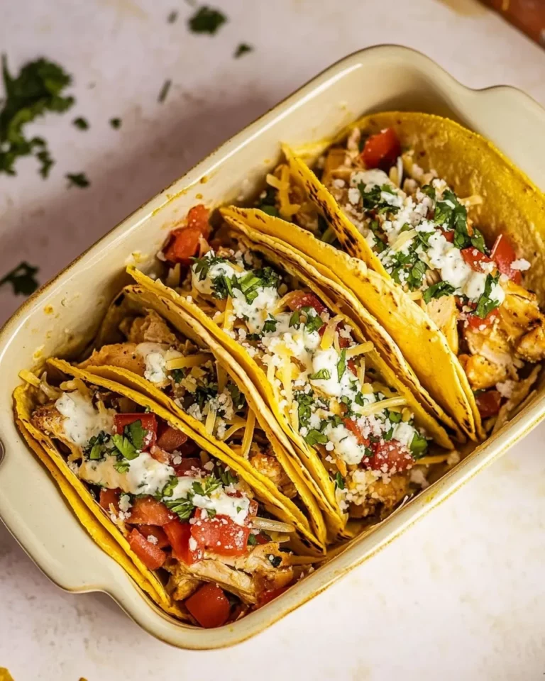 Homemade Baked Chicken Tacos Recipe photo