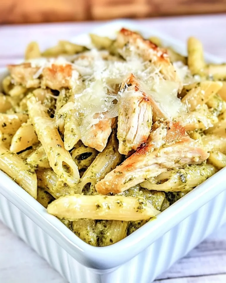 Homemade Cheesy Chicken Pesto Pasta photo