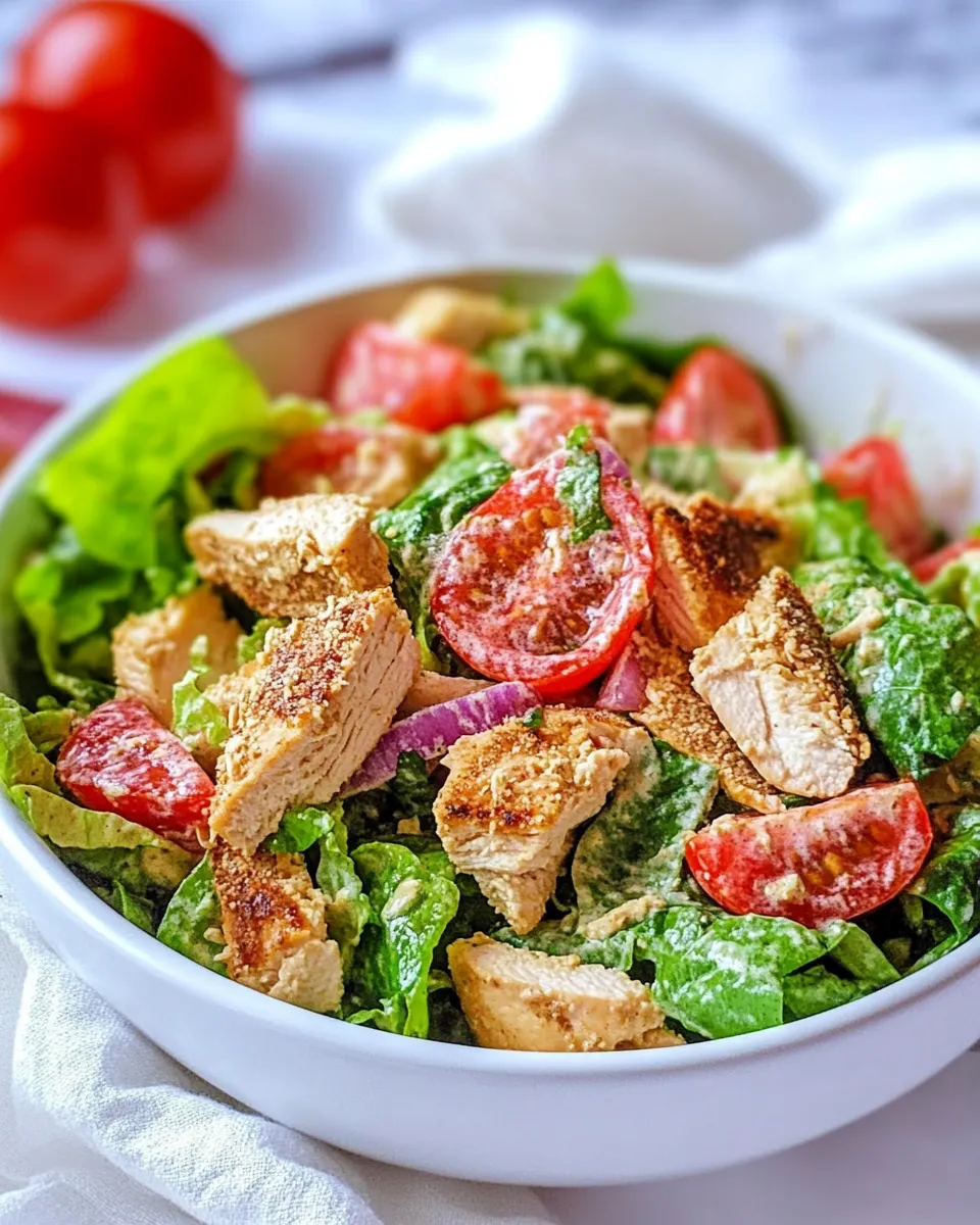 Easy Chicken Caesar Salad recipe photo