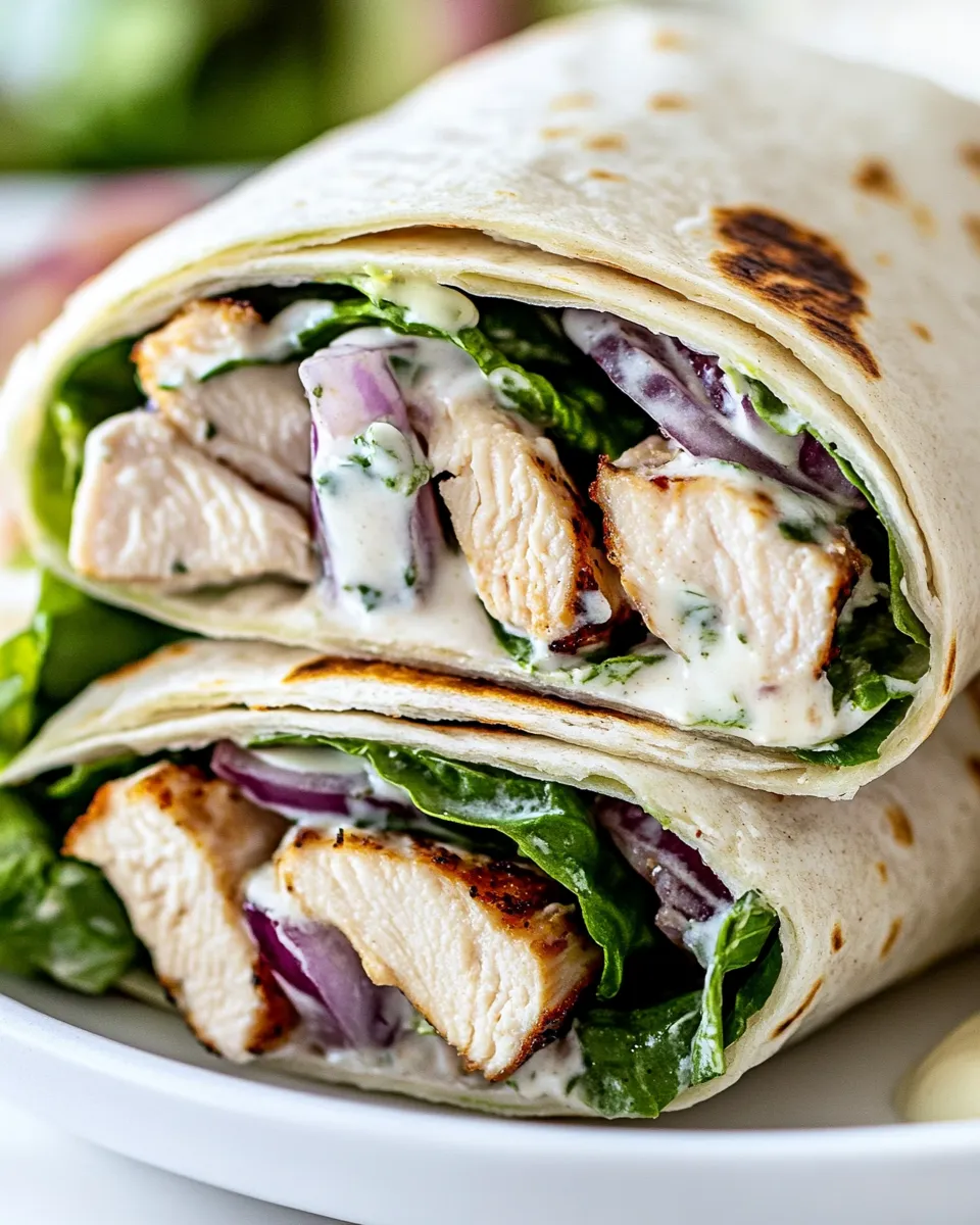 Homemade Chicken Caesar Wrap photo
