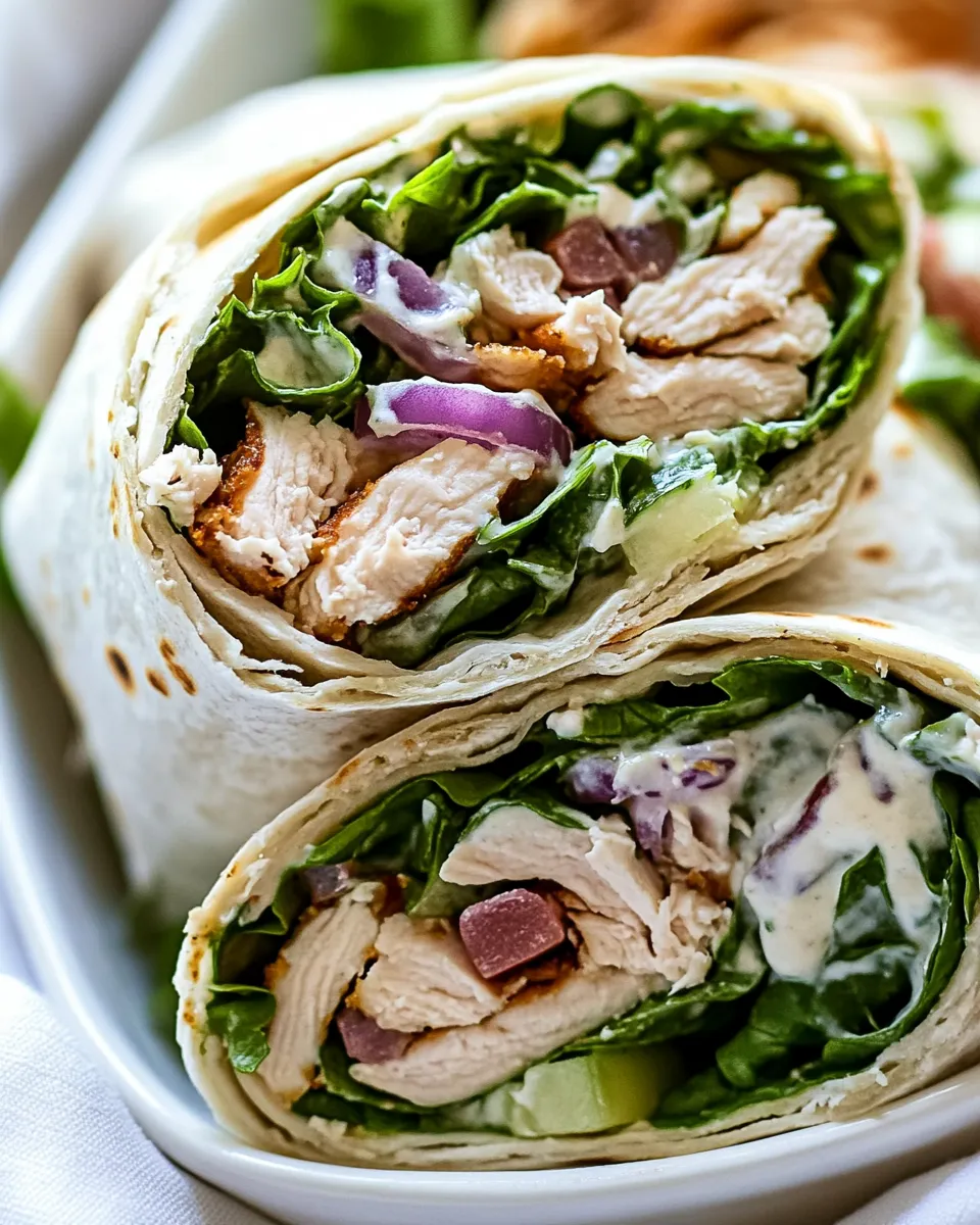 Classic Chicken Caesar Wrap image