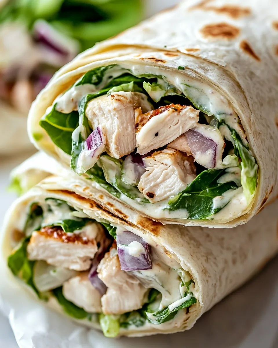 Easy Chicken Caesar Wrap recipe photo